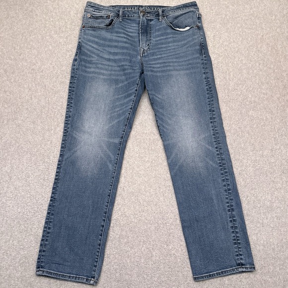 American Eagle Outfitters Other - American Eagle Jeans Men's 33x29* Slim Straight Medium Wash Denim‎ Airflex Plus